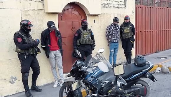 Los delincuentes fueron detenidos por la Policía de Arequipa. (Foto: Difusión)