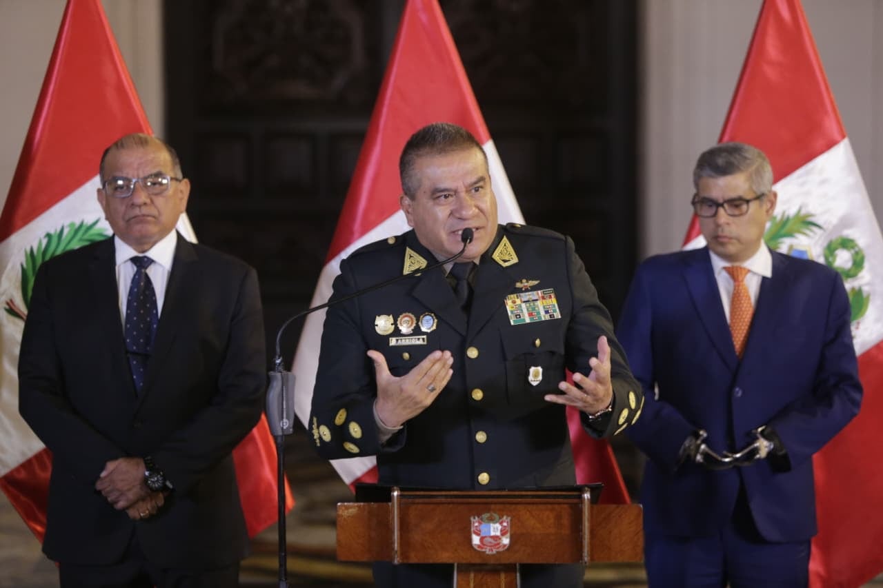 Óscar Arriola deja el cargo de comandante general de la PNP en los próximos días. Foto: Cesar Bueno @photo.gec.