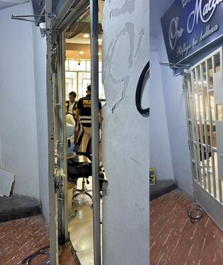 Agentes policiales llegaron a lugar atacado por hampones.