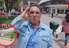 Carlos Álvarez llamó la atención al alcalde de Huancayo por el mal estado de la plaza Constitución
