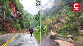 Fuertes lluvias afectan el tránsito vehicular en la carretera de la Selva Central