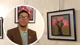 Pintor cusqueño supera barreras de discapacidad motora y lanza su primera exposición