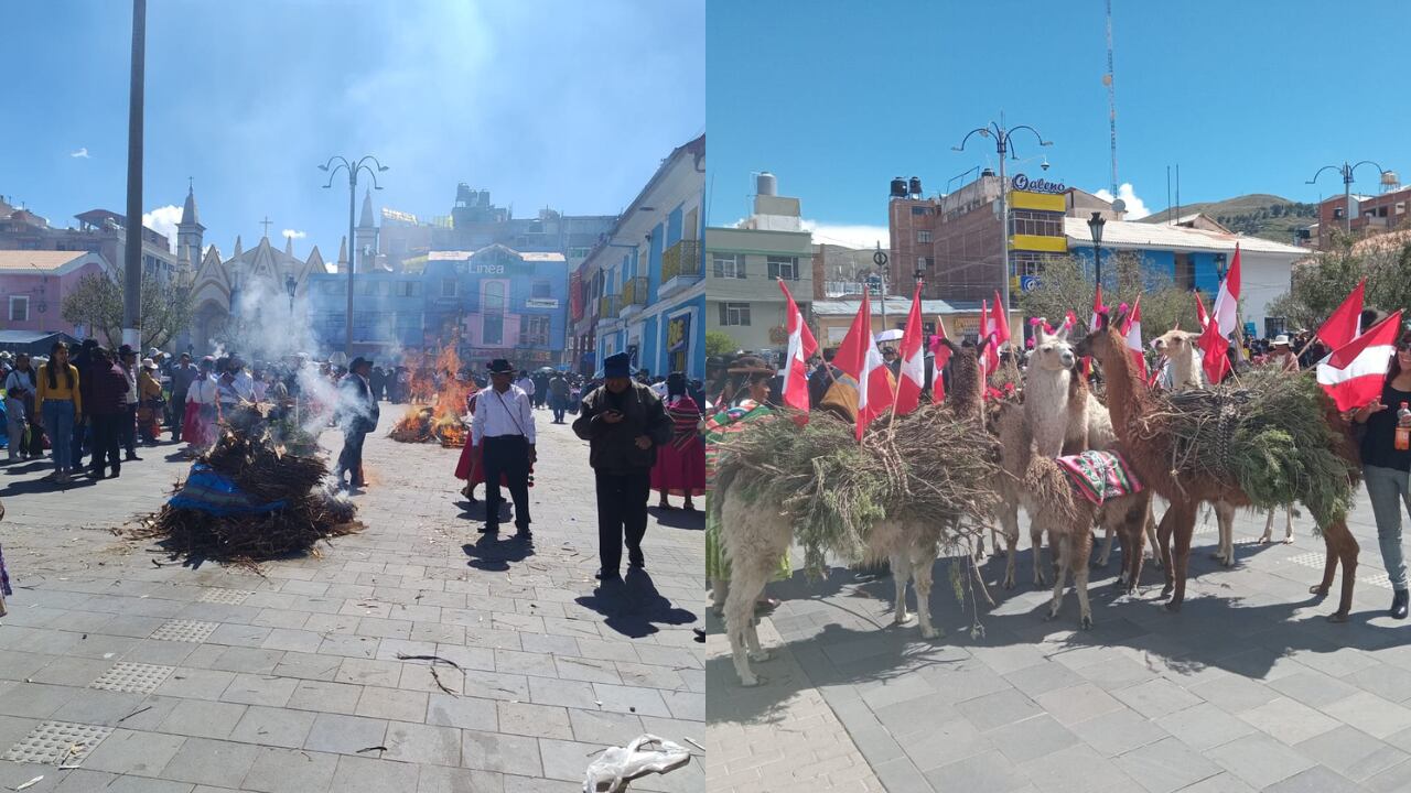 Celebraciones en la víspera a la festividad de la Virgen de la Candelaria.