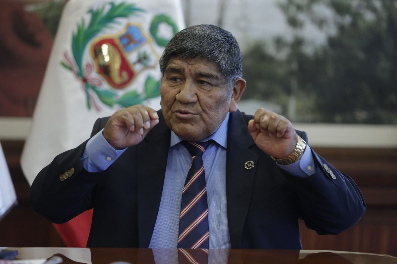 Rómulo Mucho, ministro de Energía y Minas, se comprometió a presentar proyecto de ley MAPE. Foto: GEC / Hugo Pérez