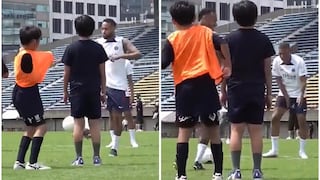 Neymar fue a recoger una pelota, amagó un patear y asustó a un niño (VIDEO)