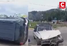 Choque entre camioneta y auto deja tres heridos en Jauja