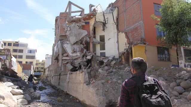 Torrentera Chullo donde hay 5 viviendas en riesgo no tienen la faja marginal delimitada