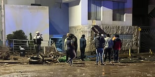 Lluvias en Cayma dejaron vías destruidas. Foto: Municipalidad de Cayma.