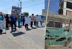 Ica: profesionales realizan paro de 72 horas y exigen culminar obra del centro de salud de Parcona
