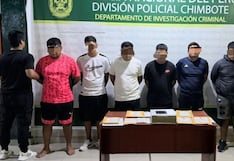 PNP interviene a presuntas bandas dedicadas a la extorsión en la provincia del Santa