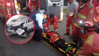 Así fue el choque entre camioneta y bus que dejó 8 personas heridas en Arequipa (VIDEO)