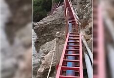 Incremento del caudal en río Majes destrozó líneas de conducción de agua potable y un puente aéreo en Querulpa (VIDEO)