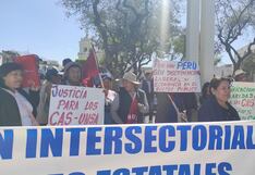 Trabajadores CAS de Arequipa piden gratificaciones y CTS (VIDEO)