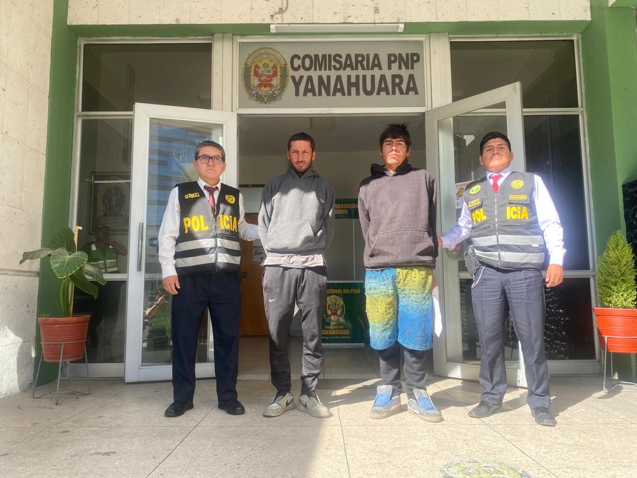 Policía captura presunta banda criminal en Yanahuara. Foto: Difusión.