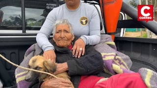 Rescatan a adulta mayor y a su mascota “Peque” en situación de abandono en Huancayo