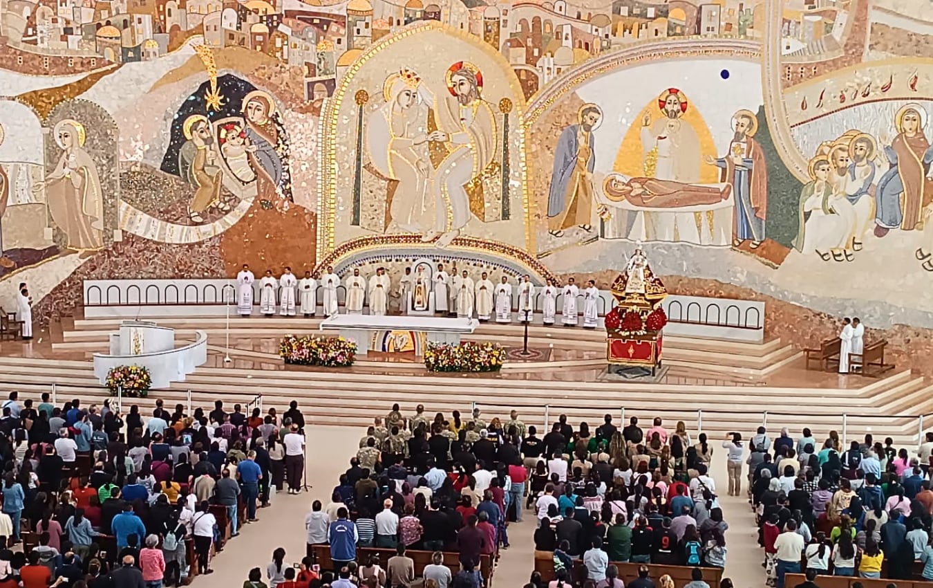 Miles de feligreses en el Santuario de la Virgen de Chapi en Polobaya, Arequipa. Foto: GEC.