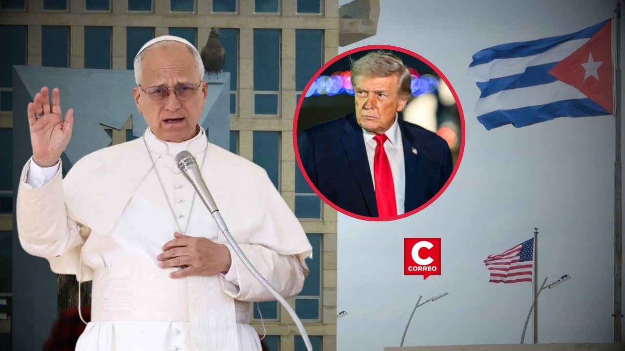 Papa León XIV pide “diálogo sincero” entre Cuba y EE.UU. para evitar sufrimiento del pueblo cubano. Composición: Diario Correo.