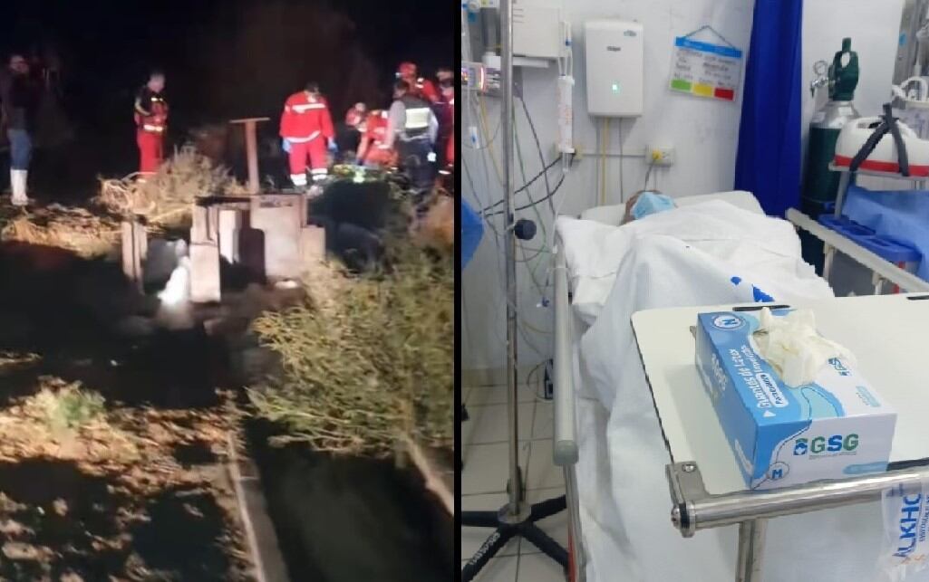 Varón de 62 años fue arrastrado por corriente de aguas servidas y se encuentra internado en el hospital de EsSalud