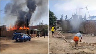 Chincha: voraz incendio afecta vivienda en el sector de San Andrés