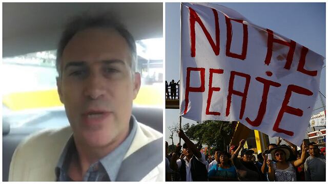 Puente Piedra: actor peruano se suma a la protesta al rechazar cobro de peaje (VIDEO) 