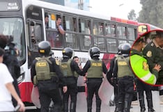 San Martín de Porres: Policía herido tras enfrentamiento durante paro de transporte (VIDEO)