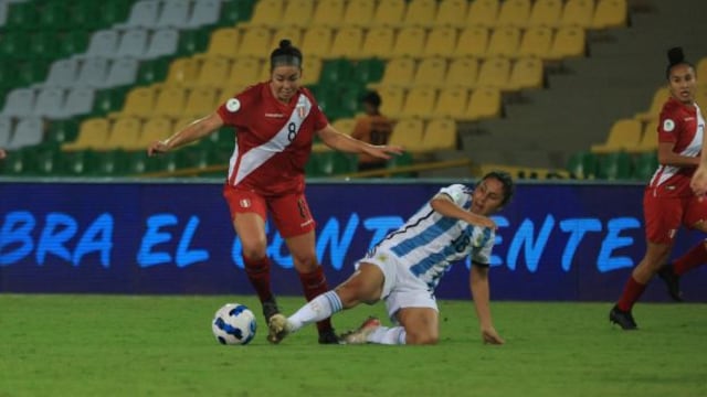 Selección peruana perdió 4-0 a manos de Argentina en la Copa América Femenina