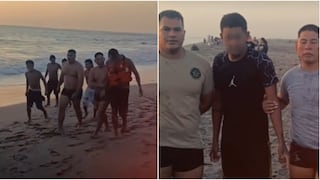 Pisco: Policías del Pelotón Cobra rescatan a joven que estuvo a punto de ahogarse en el mar
