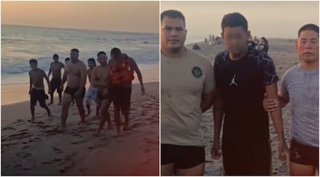 Pisco: Policías del Pelotón Cobra rescatan a joven que estuvo a punto de ahogarse en el mar