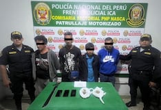 Nasca: PNP desarticula banda criminal dedicada al microcomercio de drogas