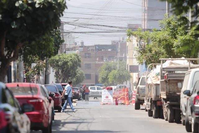 Fuga de gas en Surquillo (Fotos: Jesús Saucedo @photo.gec)