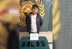 Cae vendedor de celulares robados en centro comercial de Arequipa