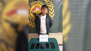 Cae vendedor de celulares robados en centro comercial de Arequipa
