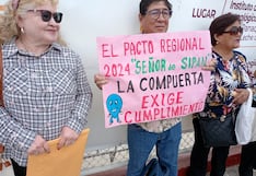 Oyotún exige al GORE Lambayeque destrabar obra de agua y alcantarillado de S/8,8 millones