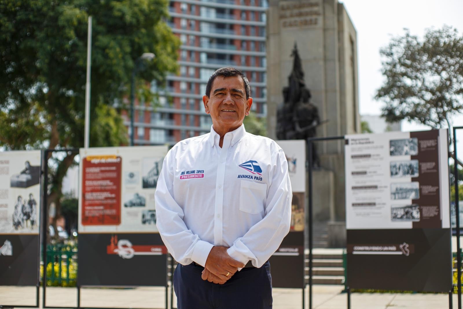 José Williams Zapata es congresista, fue presidente del Congreso, jefe del Comando Conjunto de las Fuerzas Armadas y hoy candidato presidencial de Avanza País. (Foto: César Campos/GEC)