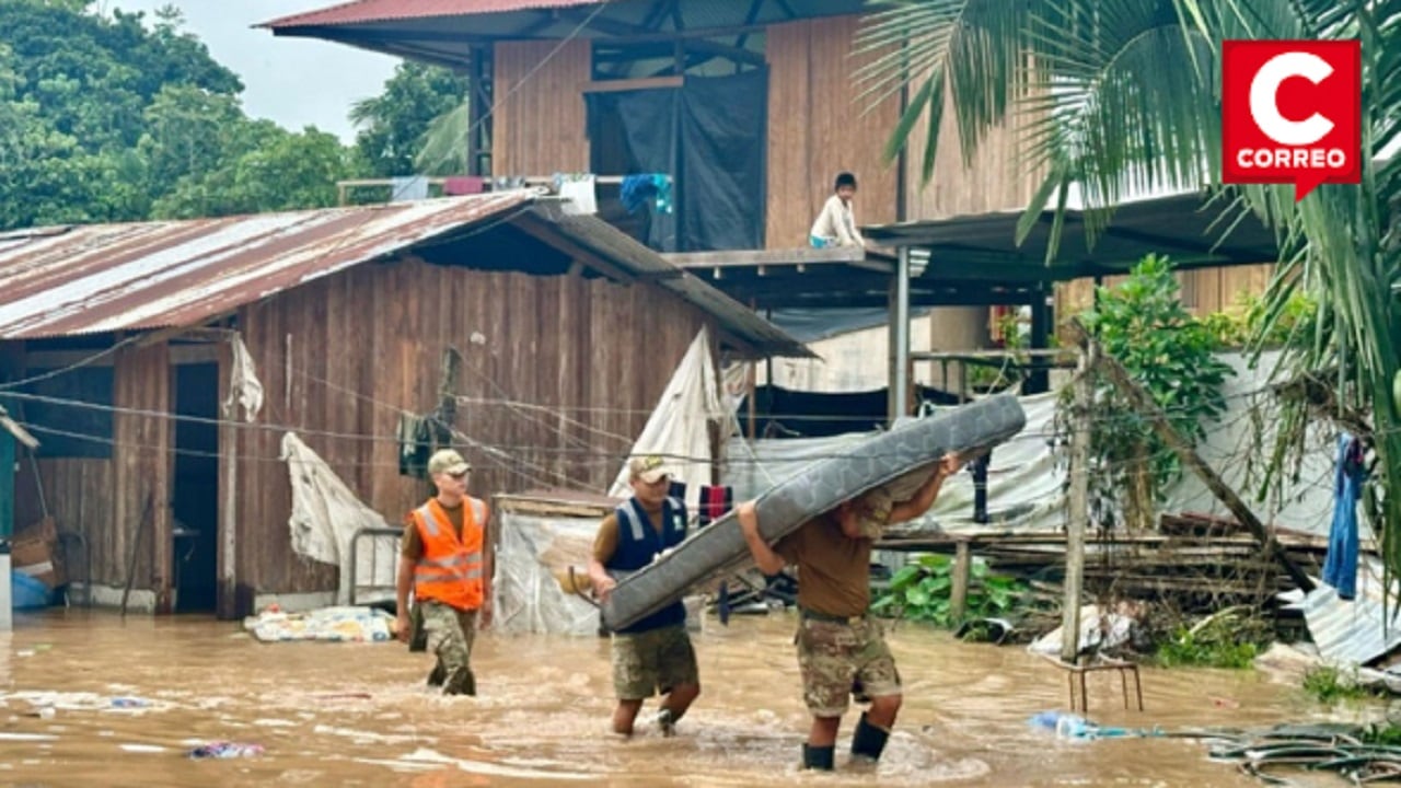 Iñapari ha quedado inundada por el desborde de los ríos Acre y Yaverija.
