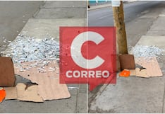 Ica: arrojan insumos médicos en plena vía pública y generan alarma en vecinos