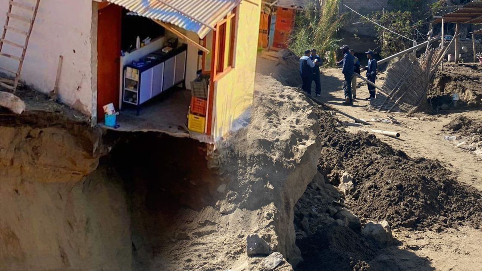 Serias afectaciones a viviendas en Camaná. (Foto: GEC)