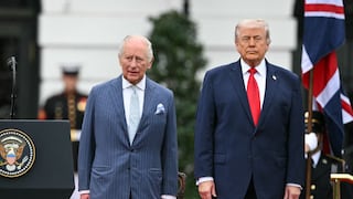 Donald Trump recibe al rey Carlos III en la Casa Blanca en visita de Estado histórica