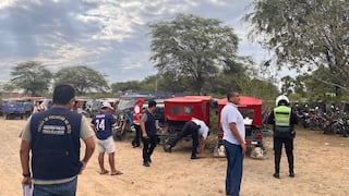 Piura: Sancionan a mototaxistas que circulaban sin placas de rodaje