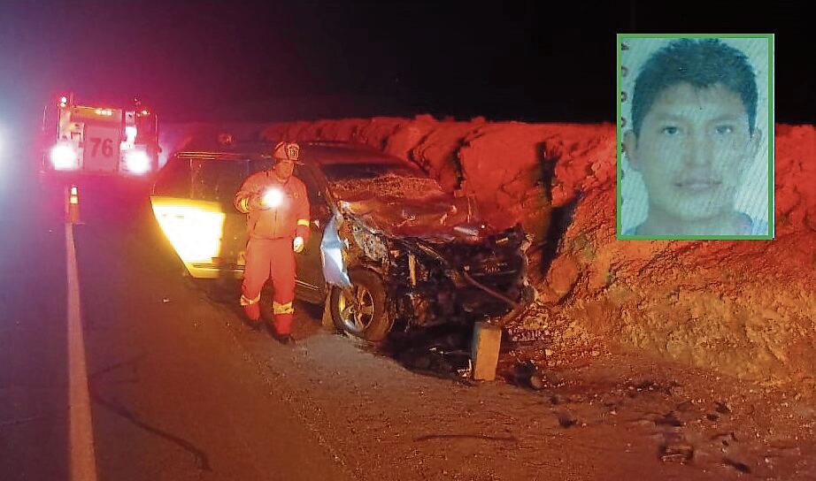 La víctima del choque fue identificada como Alan Alberto Pacco Quille. (Foto: Difusión)