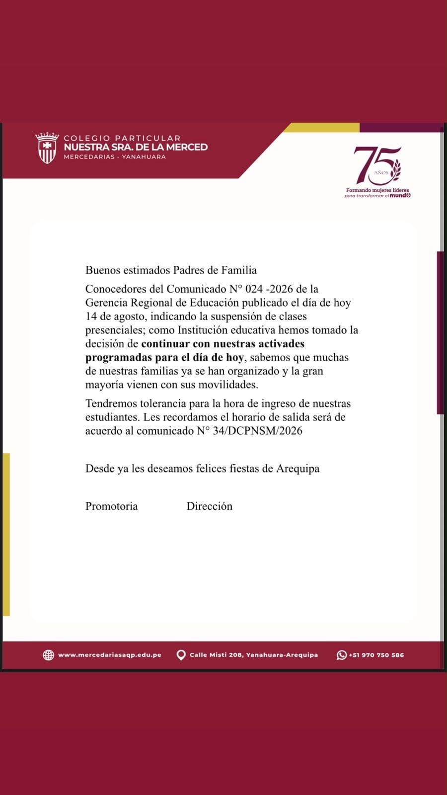 Comunicado