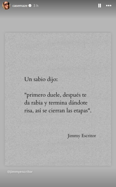 Cassandra Sánchez de Lamadrid preocupa con peculiar mensaje en redes sociales.