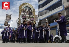 En Chilca, los más jóvenes cargan al Señor de los Milagros (FOTOS)