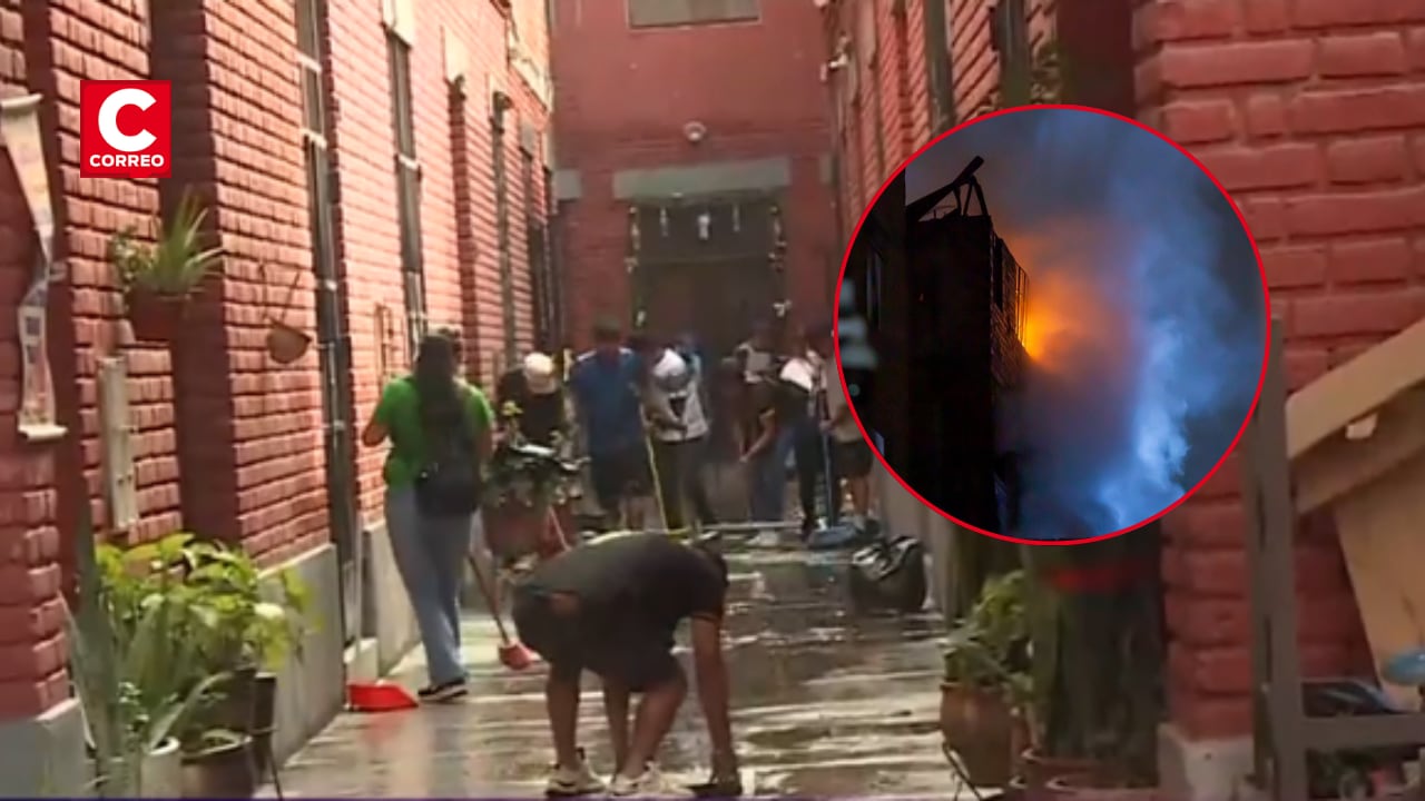 Familias afectadas tras incendio en almacén precario. (Foto: GEC- Captura Canal N)