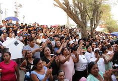 Pobladores exigen la salida de Dina Boluarte durante homenaje musical a “Ruso” en Piura