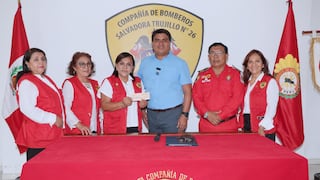 Municipalidad de Trujillo entregó S/ 50 mil a la Compañía de Bomberos Salvadora N° 26