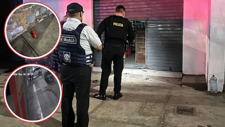 Trujillo: Detonan artefacto explosivo en la puerta de un minimarket (VIDEO)