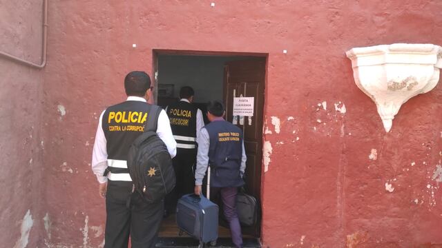 Fiscalía y Policía Contra la Corrupción incautaron documentos en la Gerencia de Transporte Urbano de Arequipa