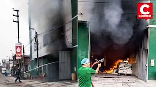 Carabayllo: Incendio en planta de producción movilizó a 9 unidades de bomberos