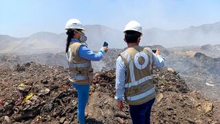 Ica: Oefa interviene incendio en botadero de La Tinguiña y denuncian malas prácticas ambientales